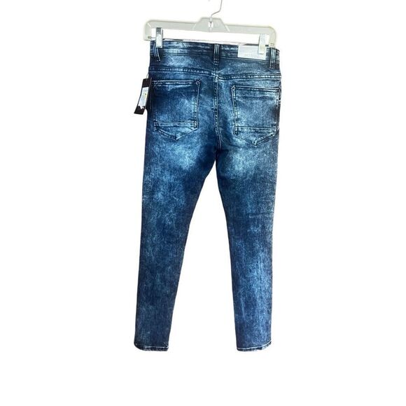 WT 02 Men’s Distressed Skinny Jeans Sz 30/30 NWT - Picture 2 of 3